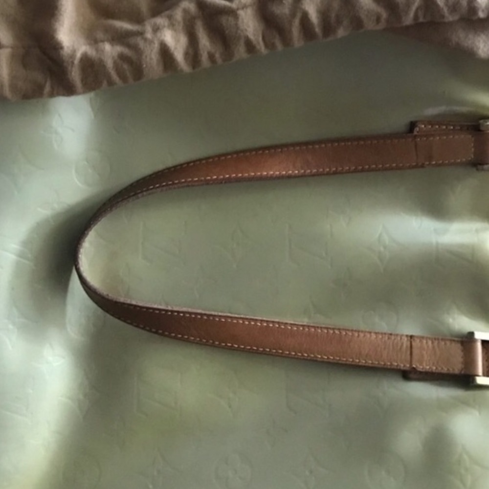 LOUIS VUITTON Silver Vernis Columbus Tote